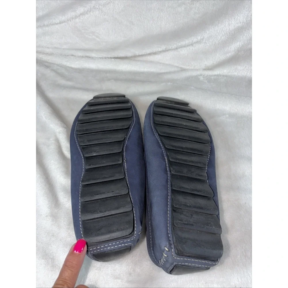 Mercanti Fiorentini Relax Men Blue Suede Driving Loafers Size 13M Travel Comfort